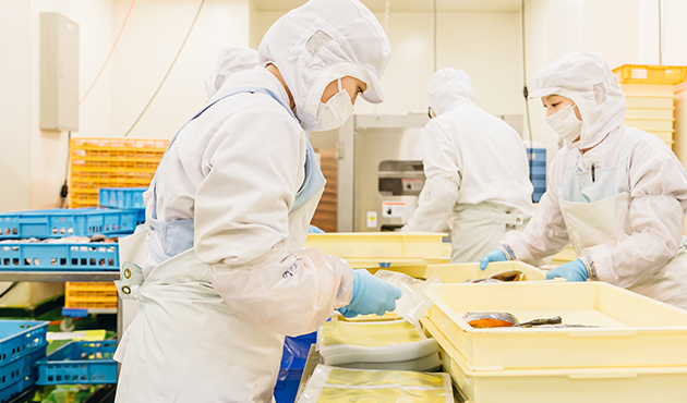 食品製造の様子